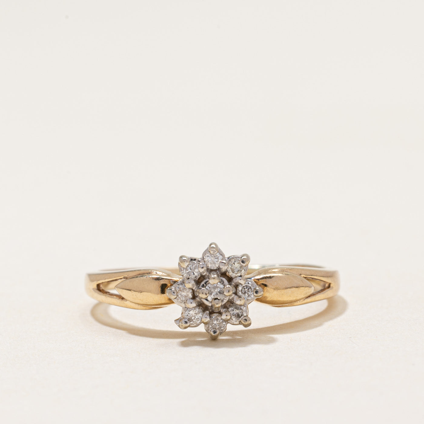 Diamond Petal Cluster Ring | 0.14ctw | SZ 7.75