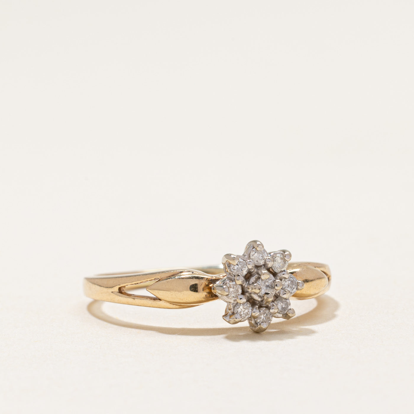 Diamond Petal Cluster Ring | 0.14ctw | SZ 7.75