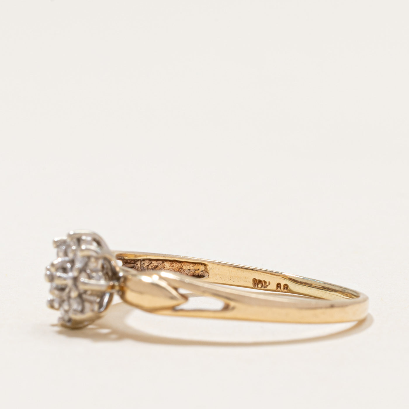 Diamond Petal Cluster Ring | 0.14ctw | SZ 7.75