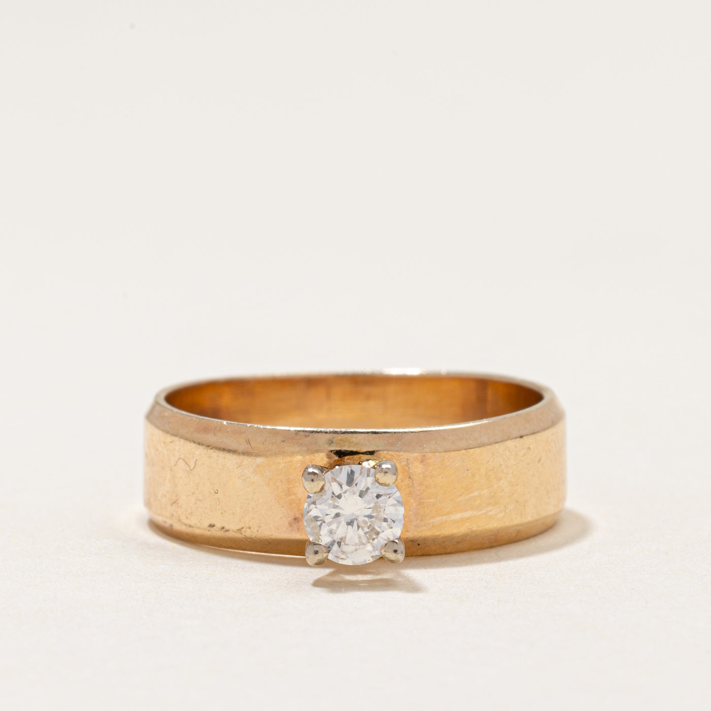 High Set Solitaire Diamond Ring | 0.33ct | SZ 7
