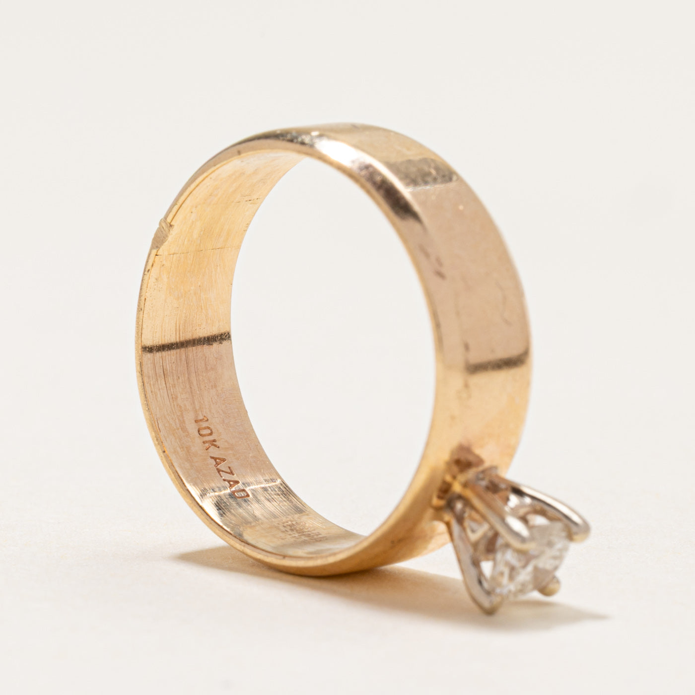 High Set Solitaire Diamond Ring | 0.33ct | SZ 7