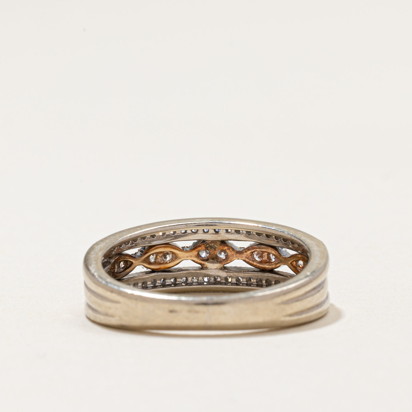 Multi Row Diamond Openwork Band | 0.17ctw | SZ 6.25