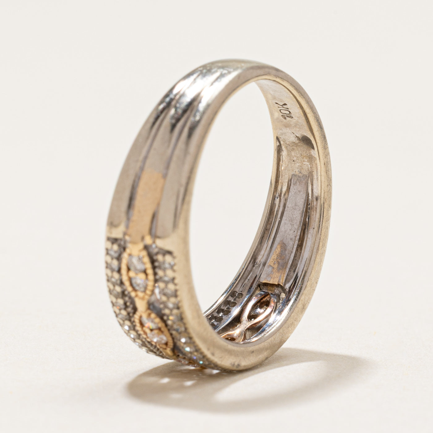 Multi Row Diamond Openwork Band | 0.17ctw | SZ 6.25