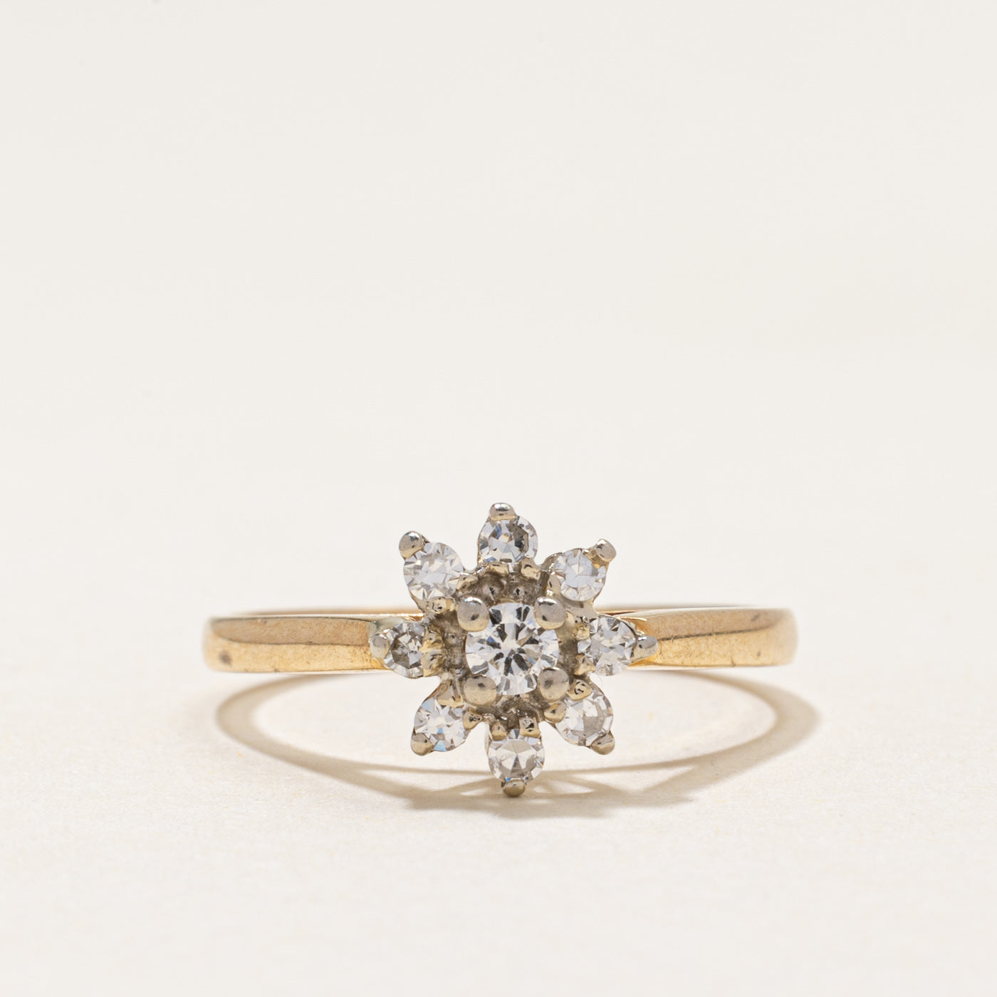 Diamond Petal Cluster Ring | 0.30ctw | SZ 6.25