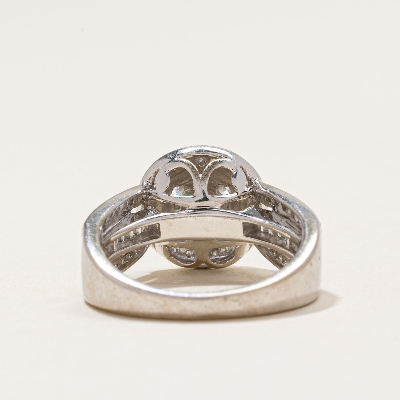 Diamond Cluster Halo Cocktail Ring | 1.24ctw | SZ 7