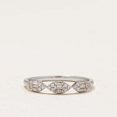 18k Diamond Marquise Cluster Ring | 0.28ctw | SZ 6.5