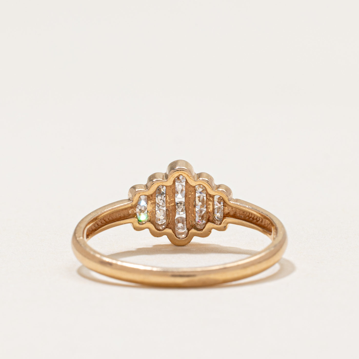 Diamond Tapered Multi Column Ring | 0.15ctw | SZ 6