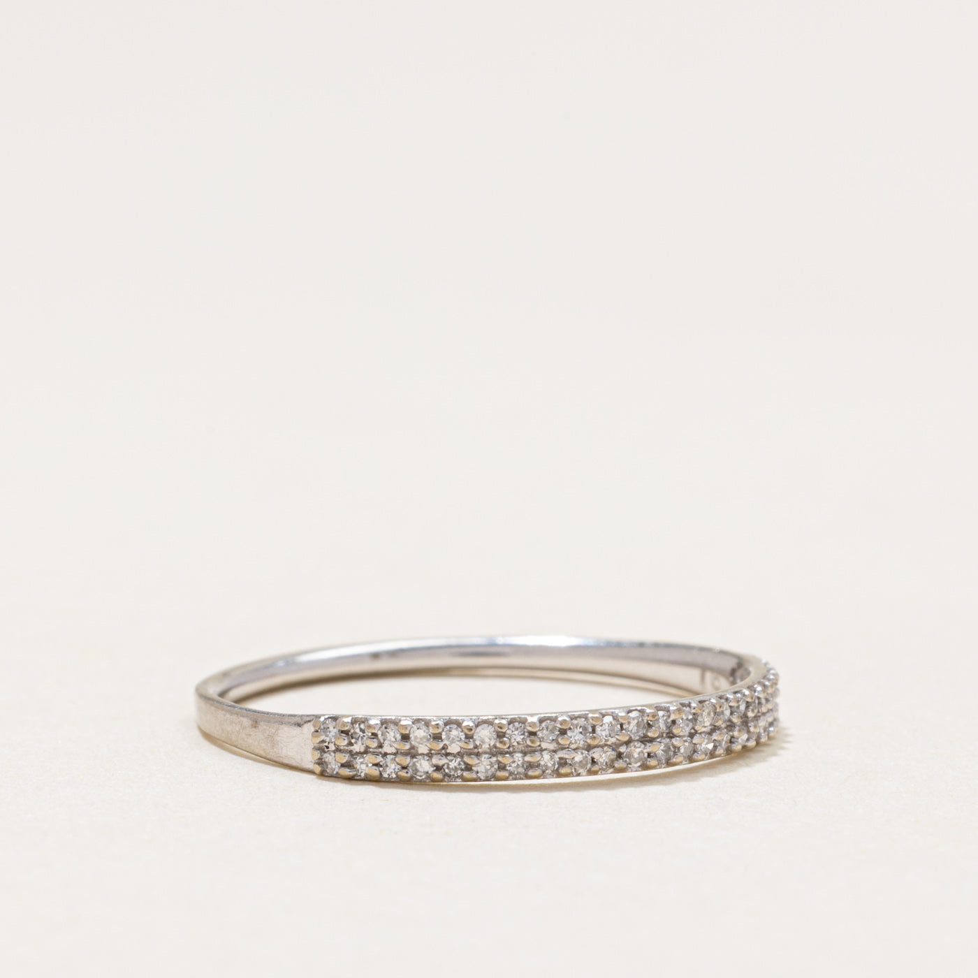 Semi Eternity Double Row Diamond Band | 0.15ctw | SZ 7