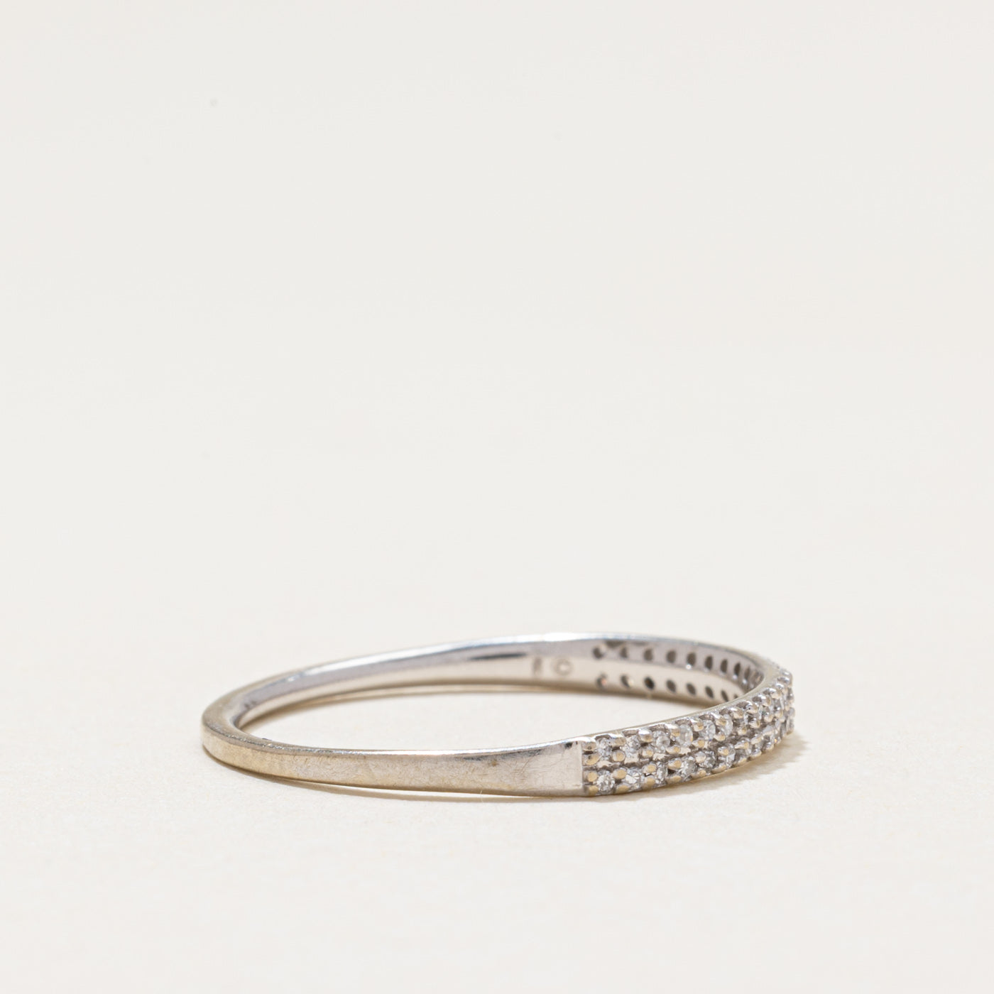 Semi Eternity Double Row Diamond Band | 0.15ctw | SZ 7