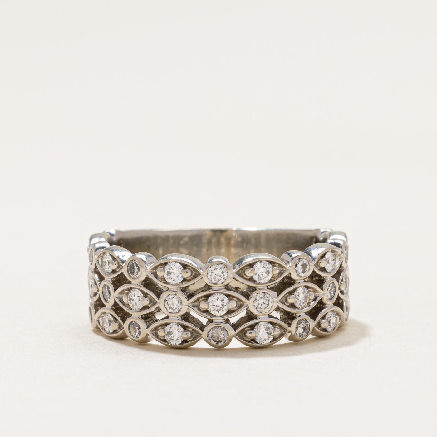 Multi Row Diamond Band | 0.55ctw | SZ 8