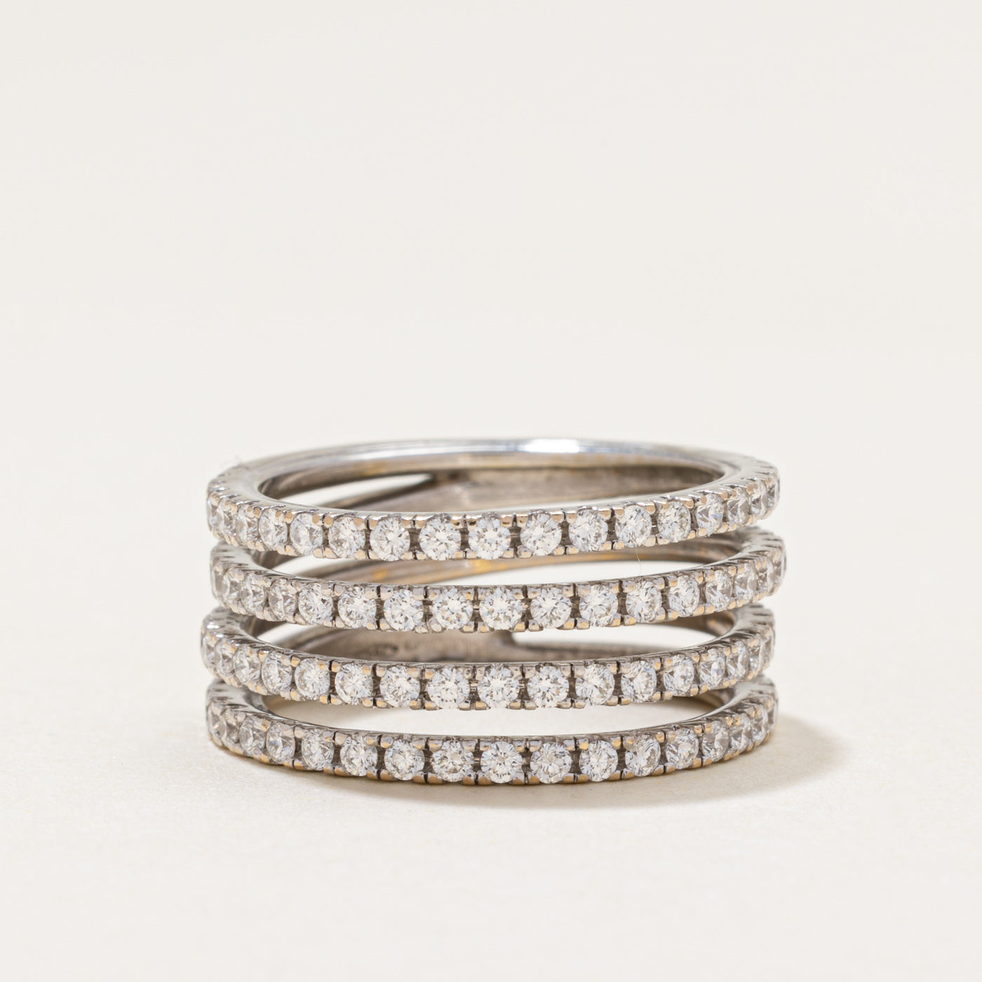 Multi Row Diamond Ring | 1.05ctw | SZ 5
