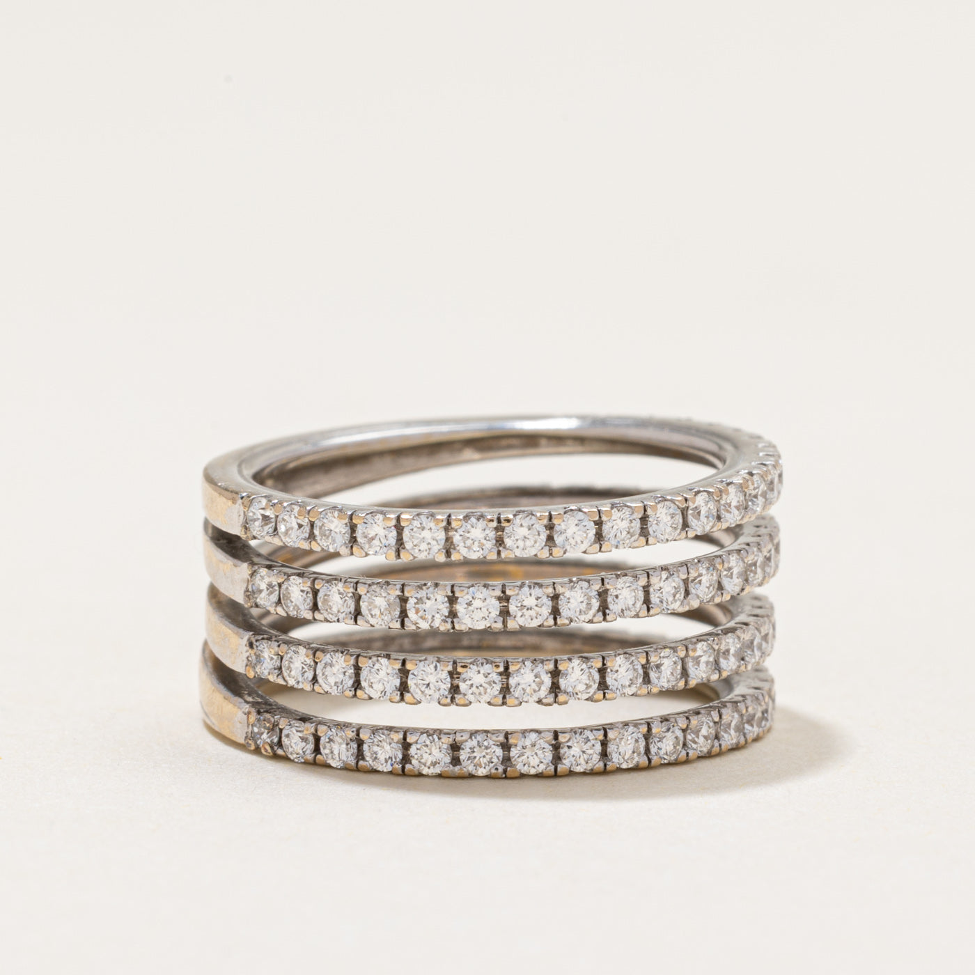 Multi Row Diamond Ring | 1.05ctw | SZ 5