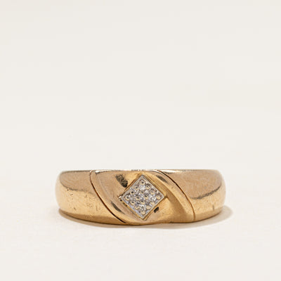 Diamond Grid Band | 0.02ctw | SZ 9