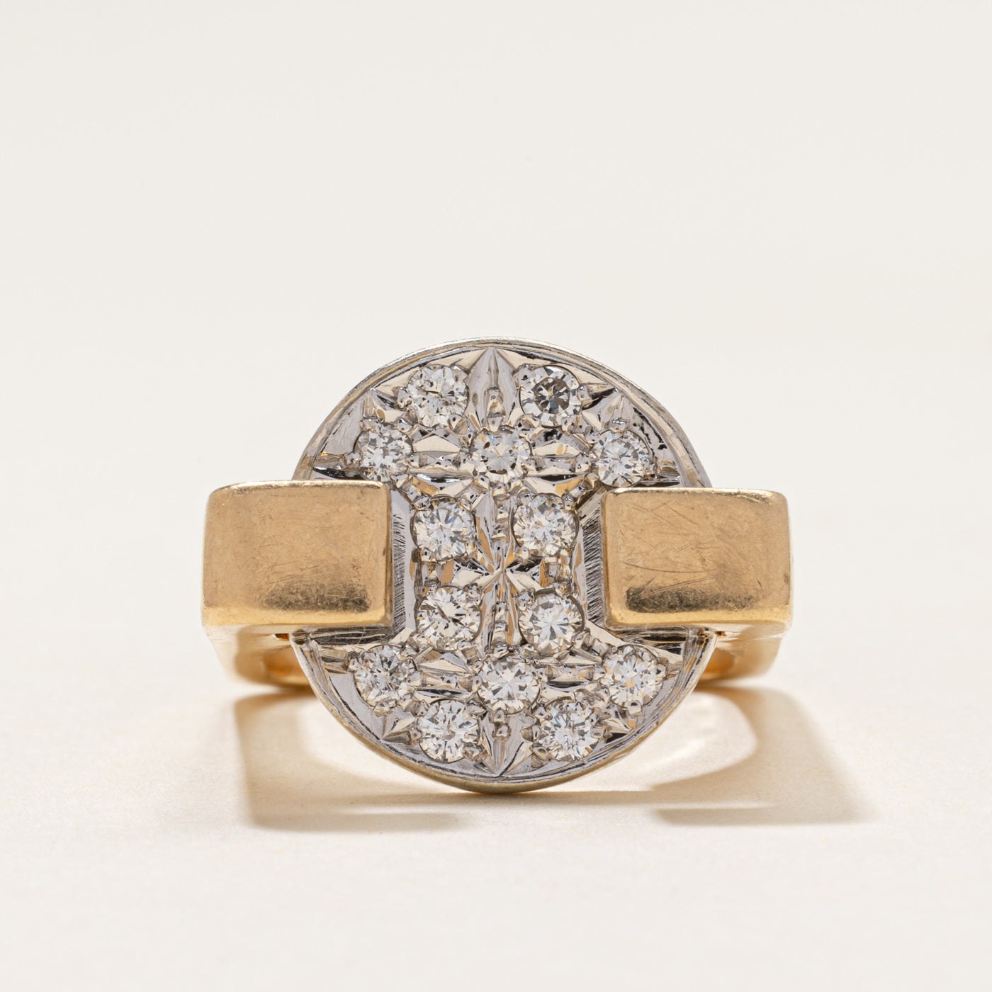 Pavé Set Diamond Round Cluster Cocktail Ring | 0.60ctw | SZ 5.5
