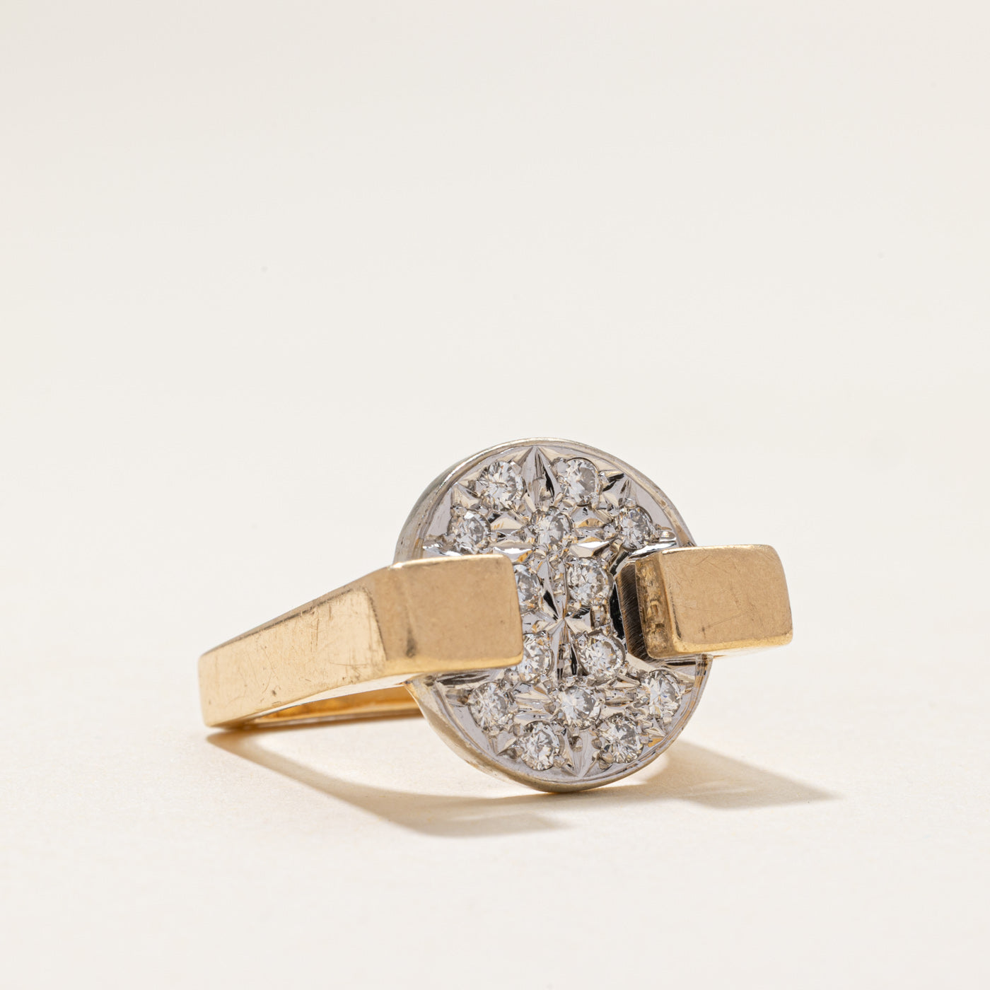 Pavé Set Diamond Round Cluster Cocktail Ring | 0.60ctw | SZ 5.5