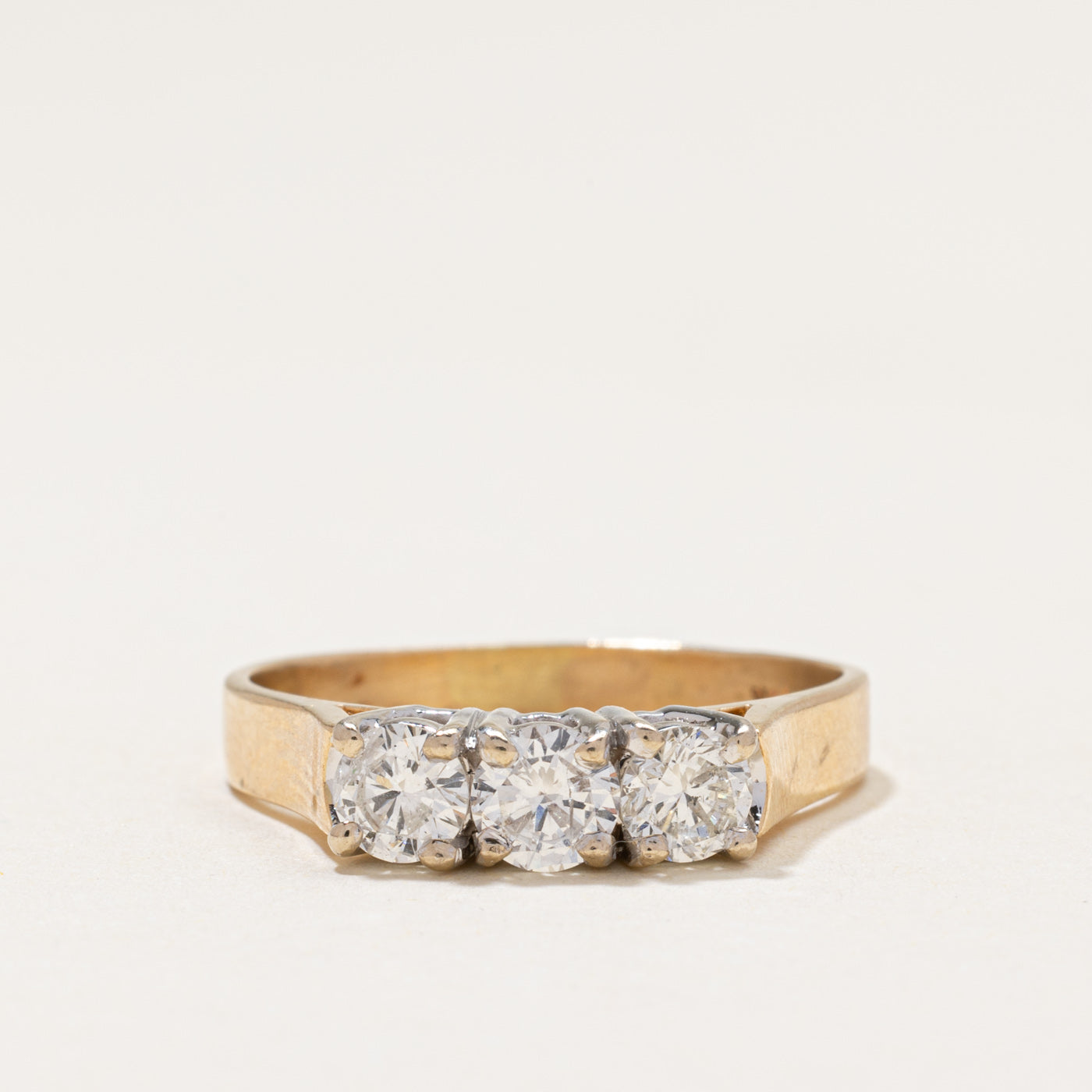 Three Stone Diamond Ring | 0.96ctw | SZ 9.25