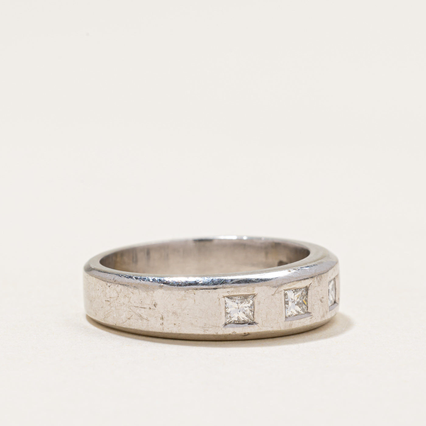 Five Stone Flush Set Princess Cut Diamond Band | 0.50ctw | SZ 6