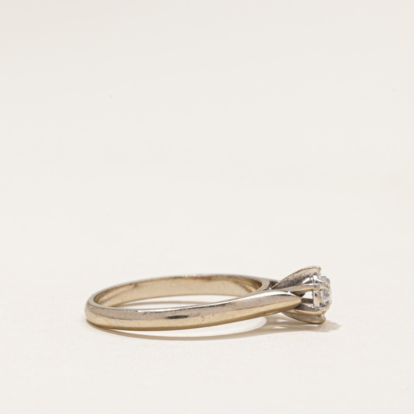Illusion Set Solitaire Diamond Ring | 0.10ct | SZ 6.25