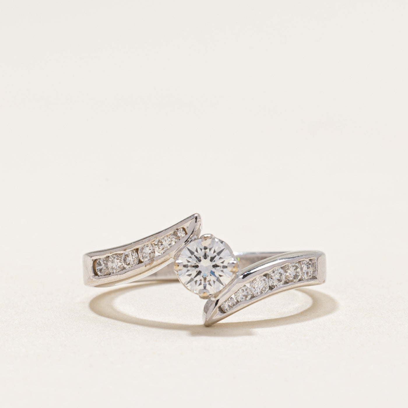 18k Diamond Bypass Ring | 0.57ctw | SZ 6.25