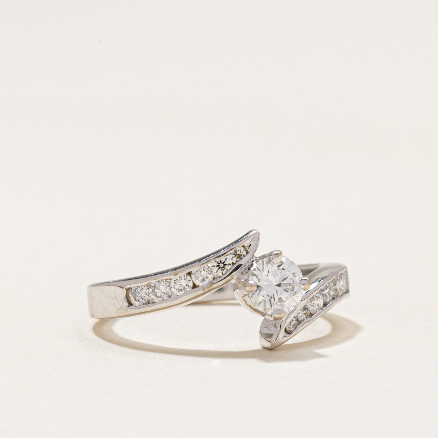 18k Diamond Bypass Ring | 0.57ctw | SZ 6.25