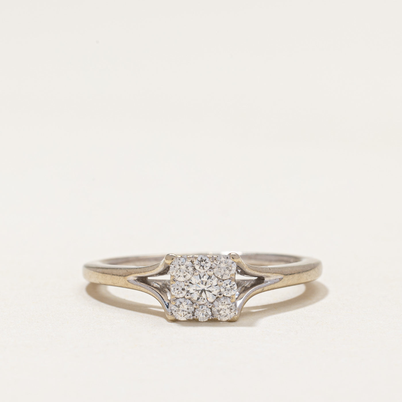 Illusion Set Diamond Cluster Ring | 0.25ctw | SZ 7.25