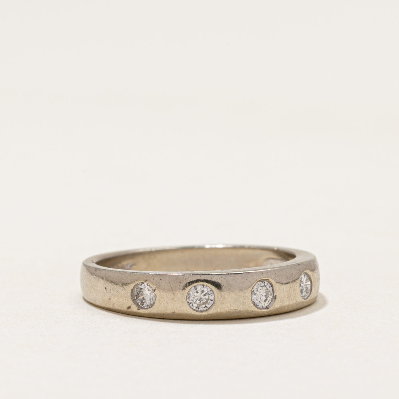 Five Stone Flush Set Diamond Band | 0.16ctw | SZ 6