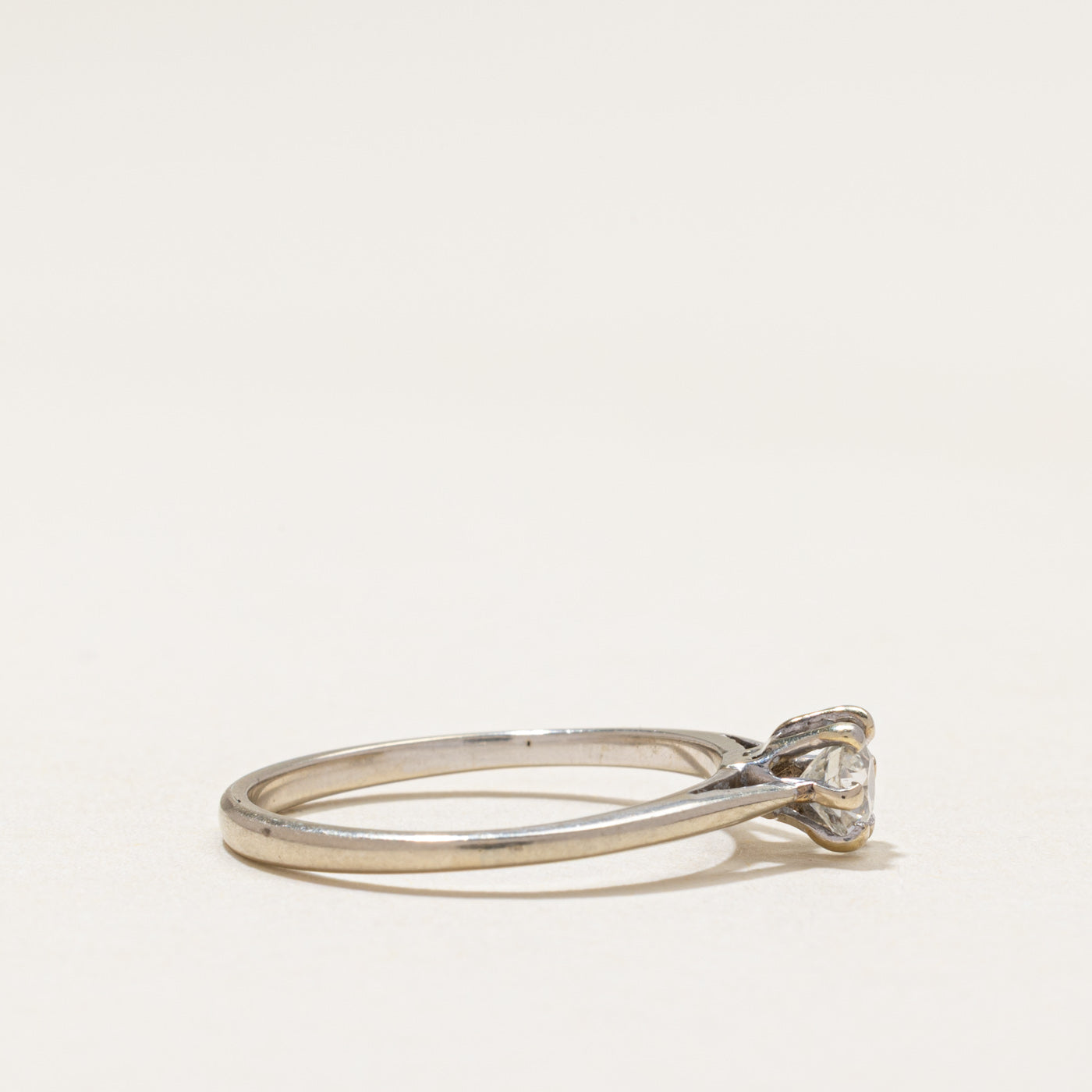 Solitaire Diamond Cathedral Ring | 0.27ct | SZ 5.5