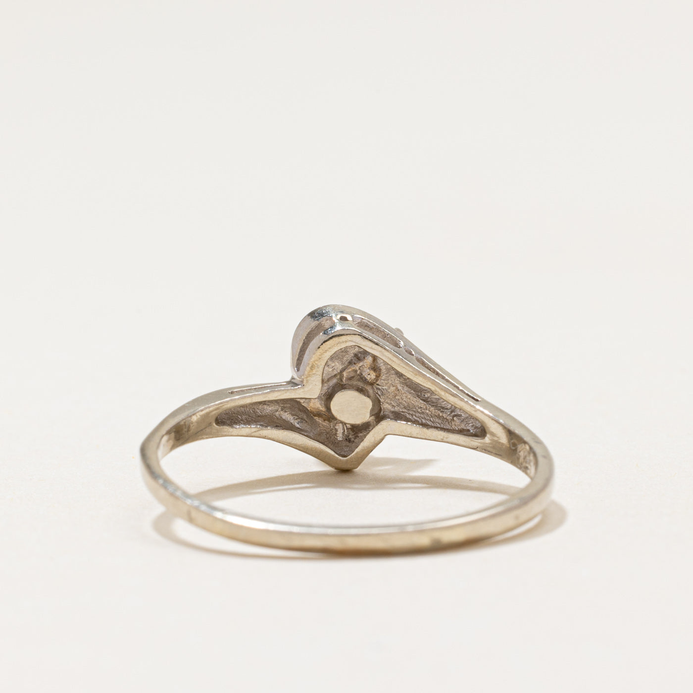 Solitaire Diamond Bypass Ring | 0.35ct | SZ 9.5