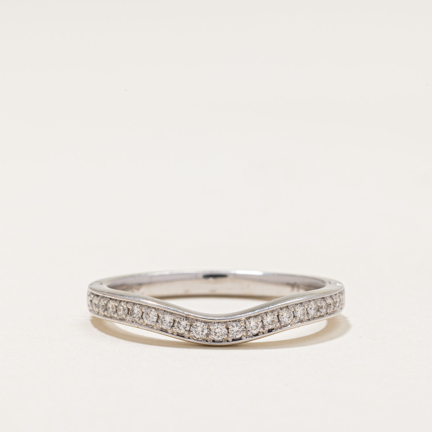 Semi Eternity Diamond Contour Ring | 0.31ctw | SZ 9