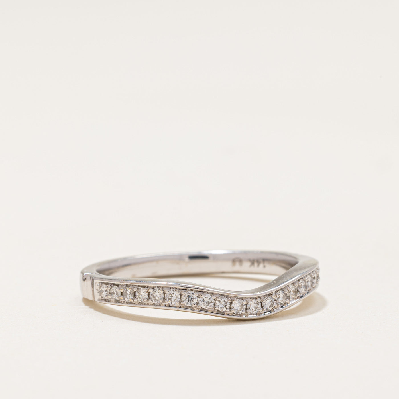 Semi Eternity Diamond Contour Ring | 0.31ctw | SZ 9