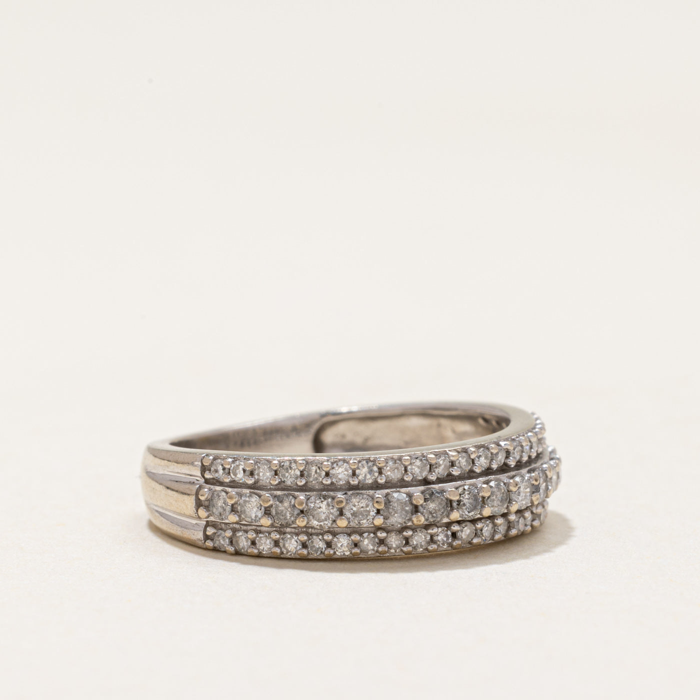 Multi Row Semi Eternity Diamond Ring | 0.50ctw | SZ 5
