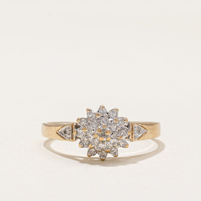 Diamond Petal Cluster Ring | 0.18ctw | SZ 6.25