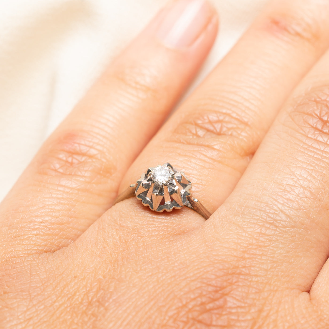 Illusion Set Diamond Ring | 0.16ct | SZ 6