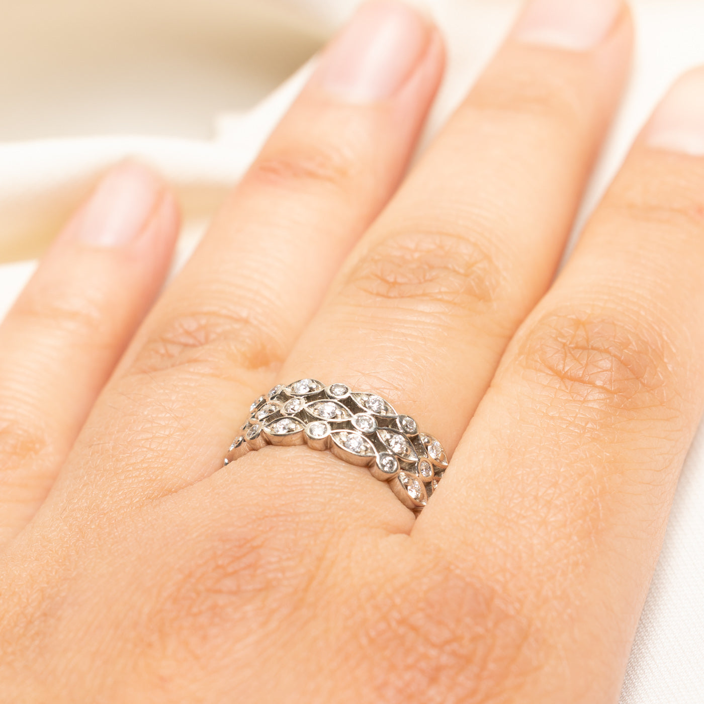 Multi Row Diamond Band | 0.55ctw | SZ 8