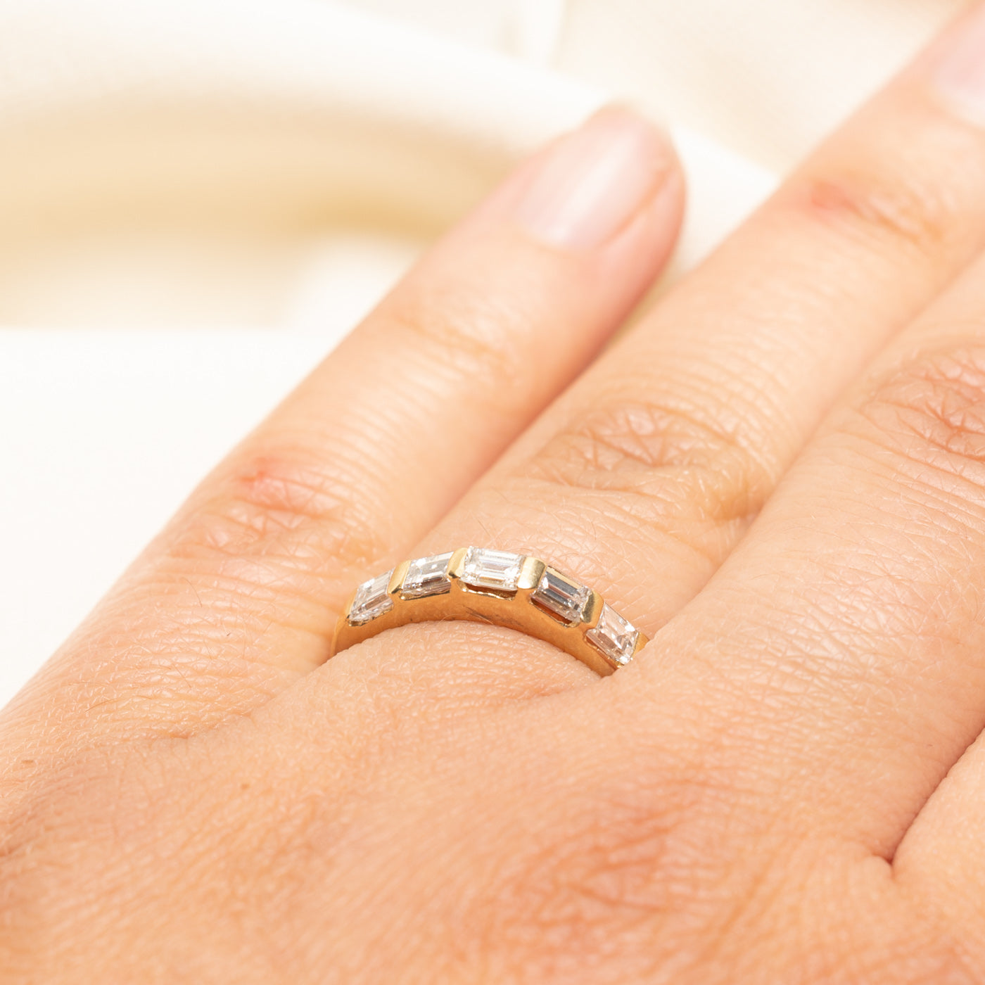 Five Stone Baguette Cut Diamond Band | 0.65ctw | SZ 7