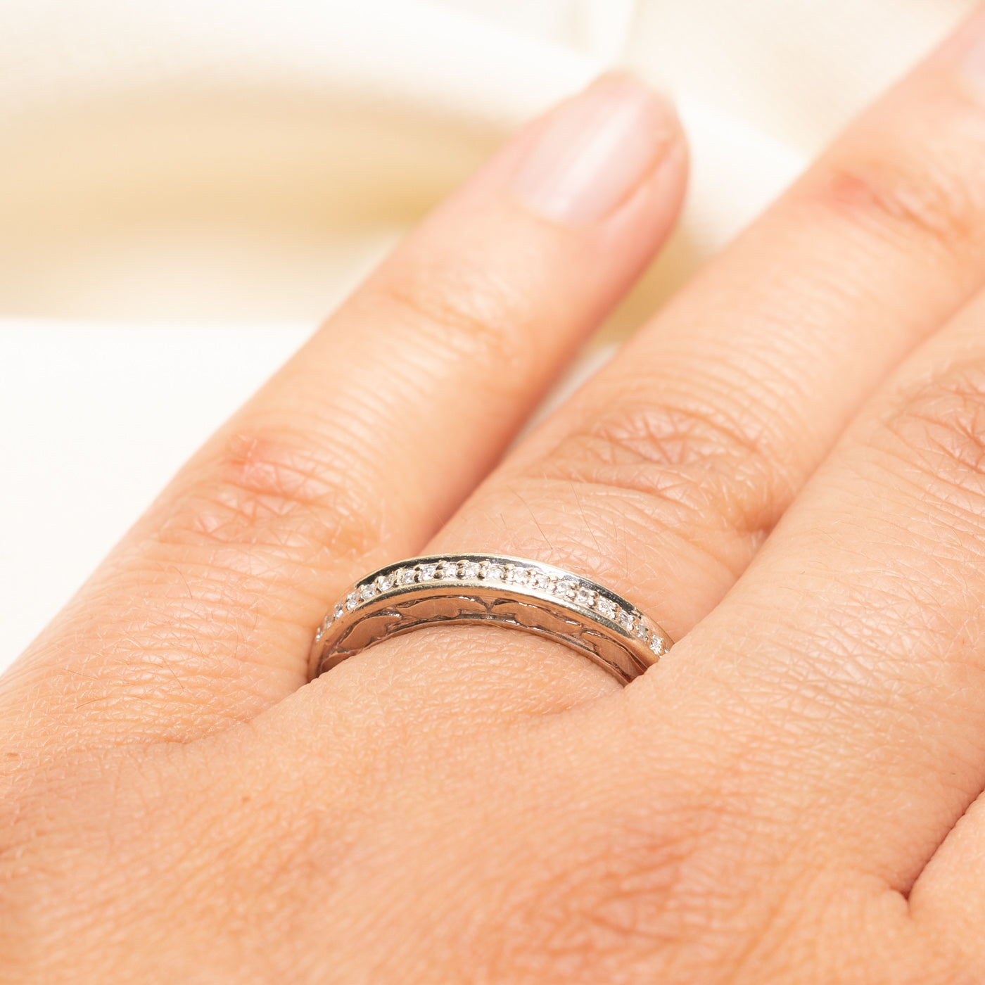 Semi Eternity Diamond Band | 0.10ctw | SZ 7.25