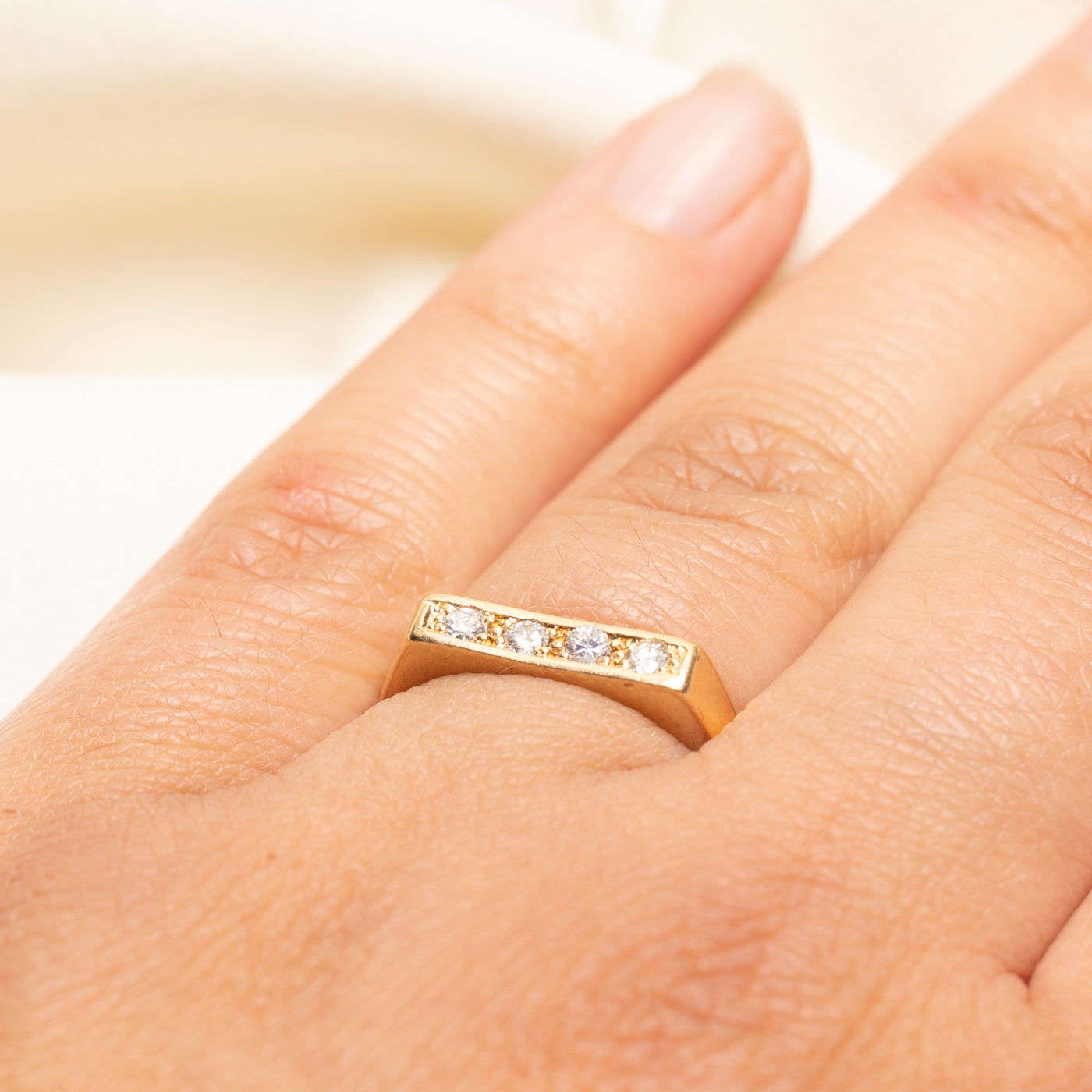 Four Stone Diamond Ring | 0.20ctw | SZ 6.75