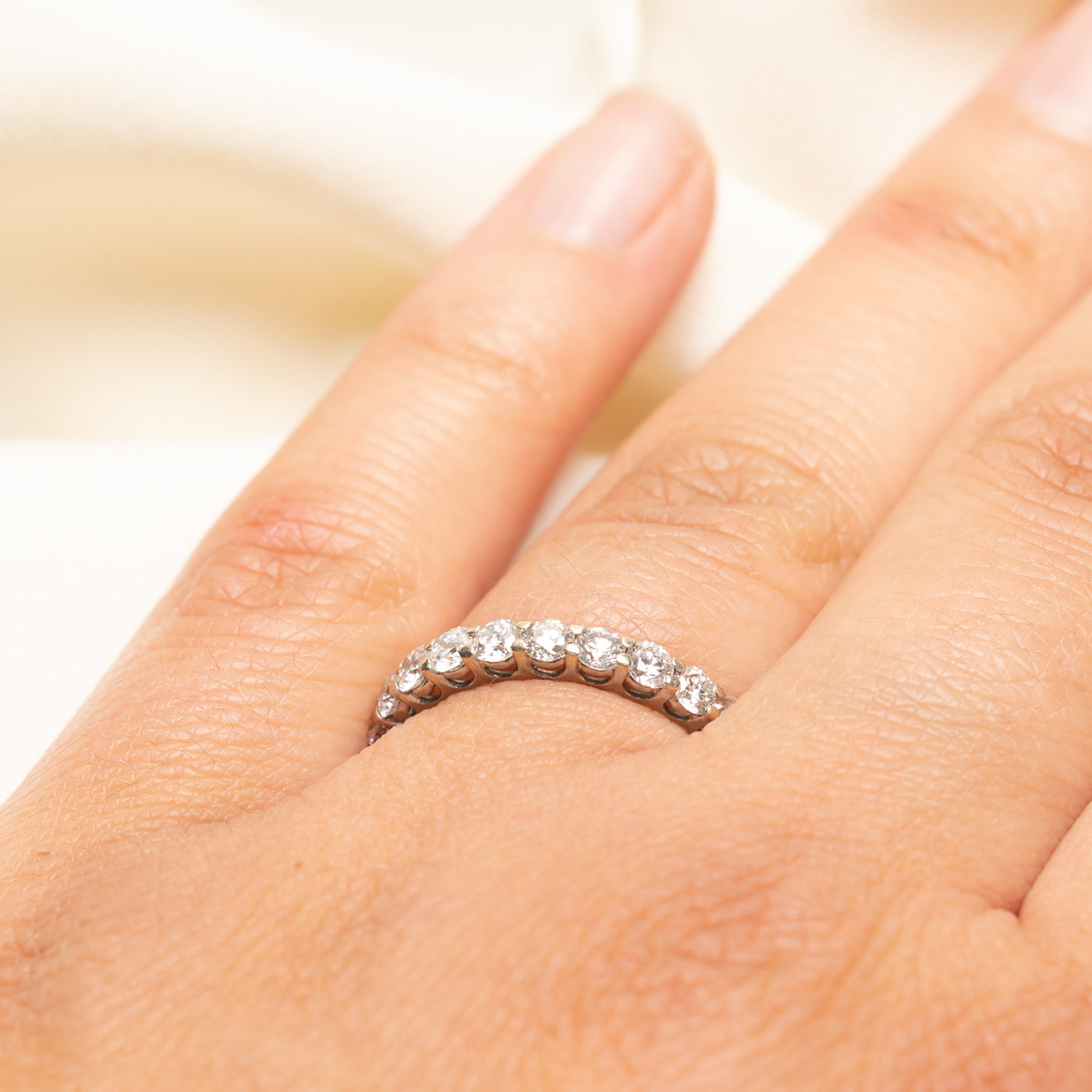 Semi Eternity Diamond Band | 0.96ctw | SZ 6.75