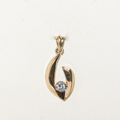 Diamond Hook Pendant | 0.10ct