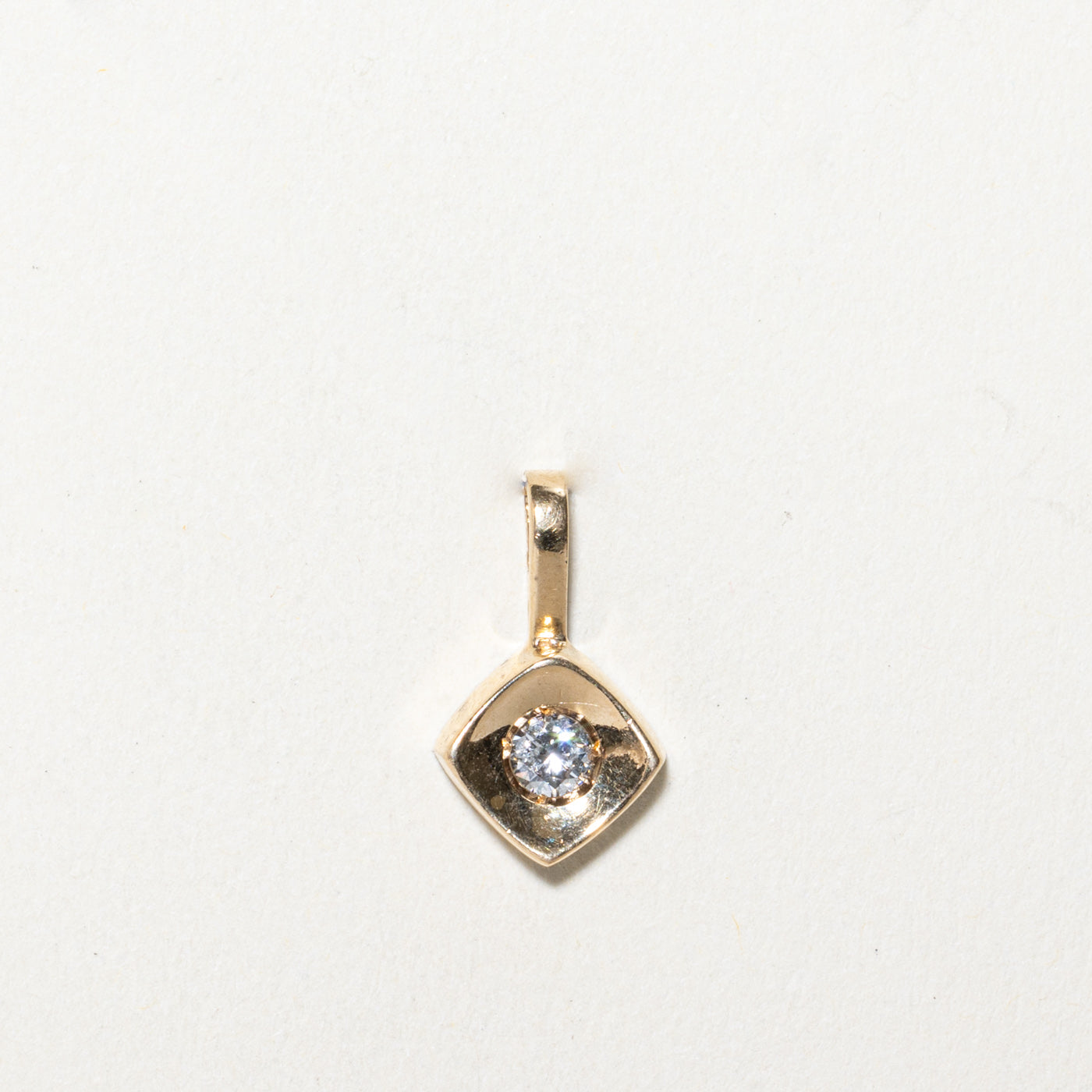 Solitaire Diamond Pendant | 0.16ct