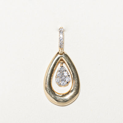 Diamond Pear Shaped Pendant | 0.23ctw