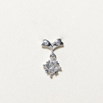 Princess Cut Diamond Cluster Pendant | 0.14ctw