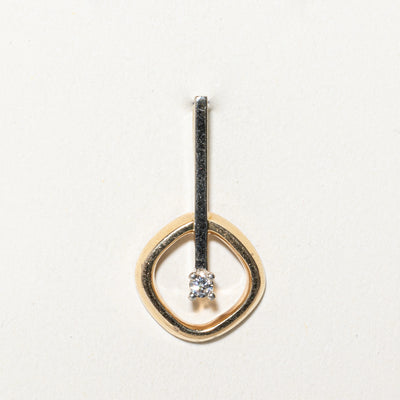 Dangling Diamond Drop Pendant | 0.06ct