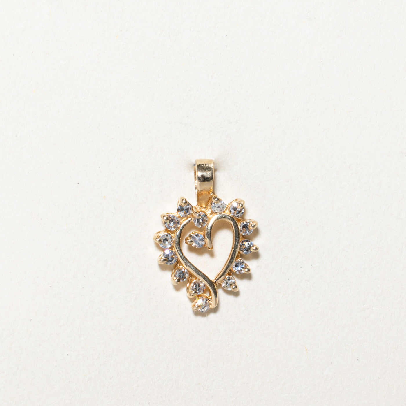 Diamond Open Heart Pendant | 0.22ctw