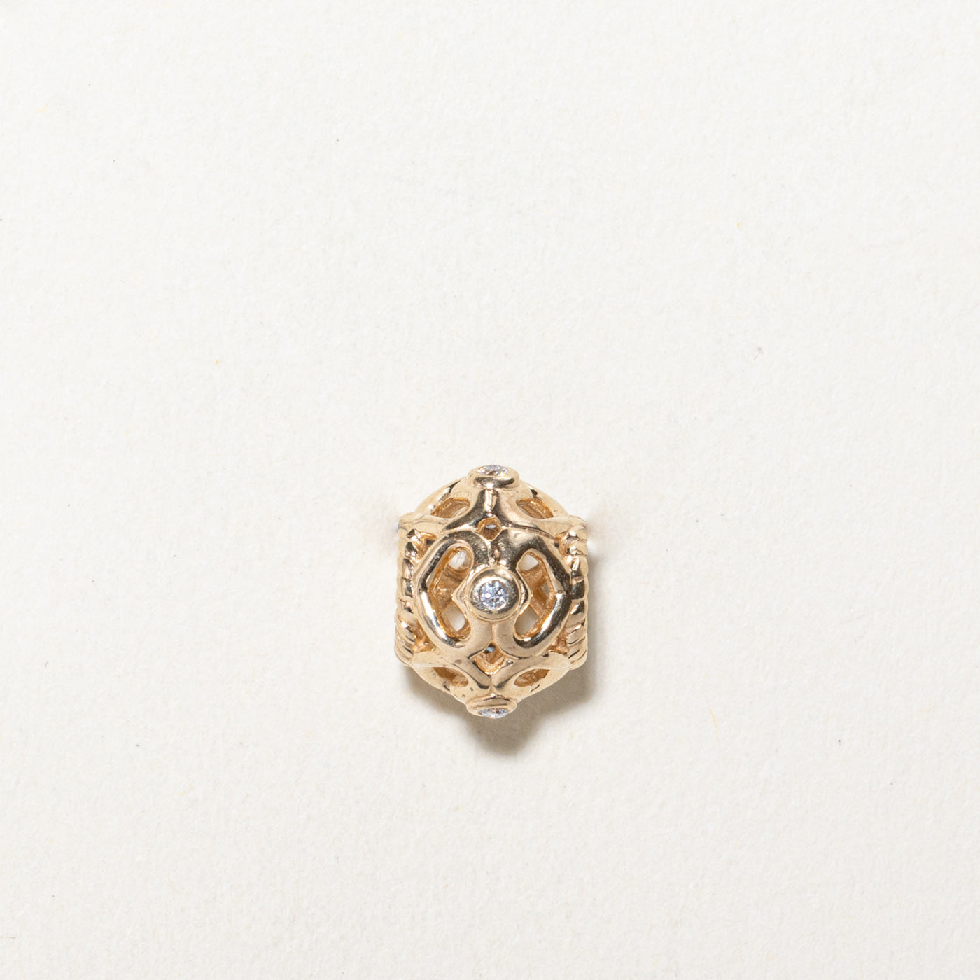 'Pandora' Open Heart Diamond Charm | 0.05ctw