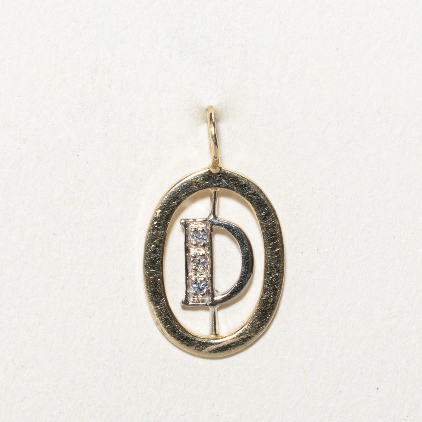 Diamond 'D' Initial Pendant | 0.03ctw