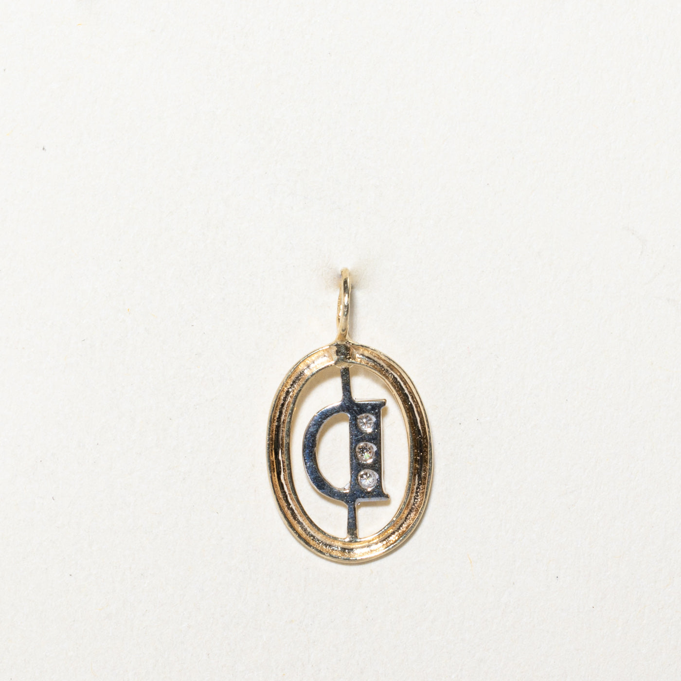 Diamond 'D' Initial Pendant | 0.03ctw