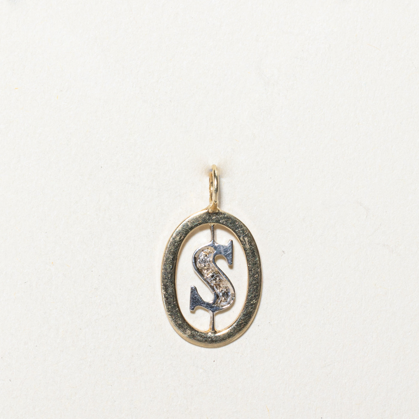 Diamond 'S' Initial Pendant | 0.03ctw