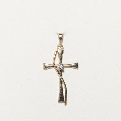 Diamond Cross Pendant | 0.01ct