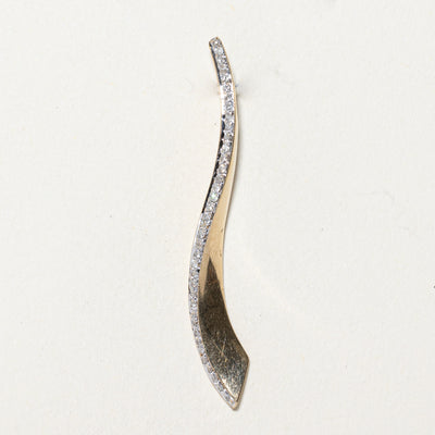 Diamond Curved Journey Pendant | 0.22ctw